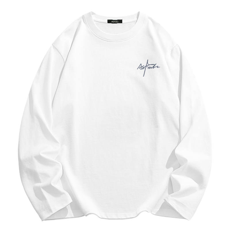 MINISO T Shirts Unisex Crew Neck Moderate Heavyweight