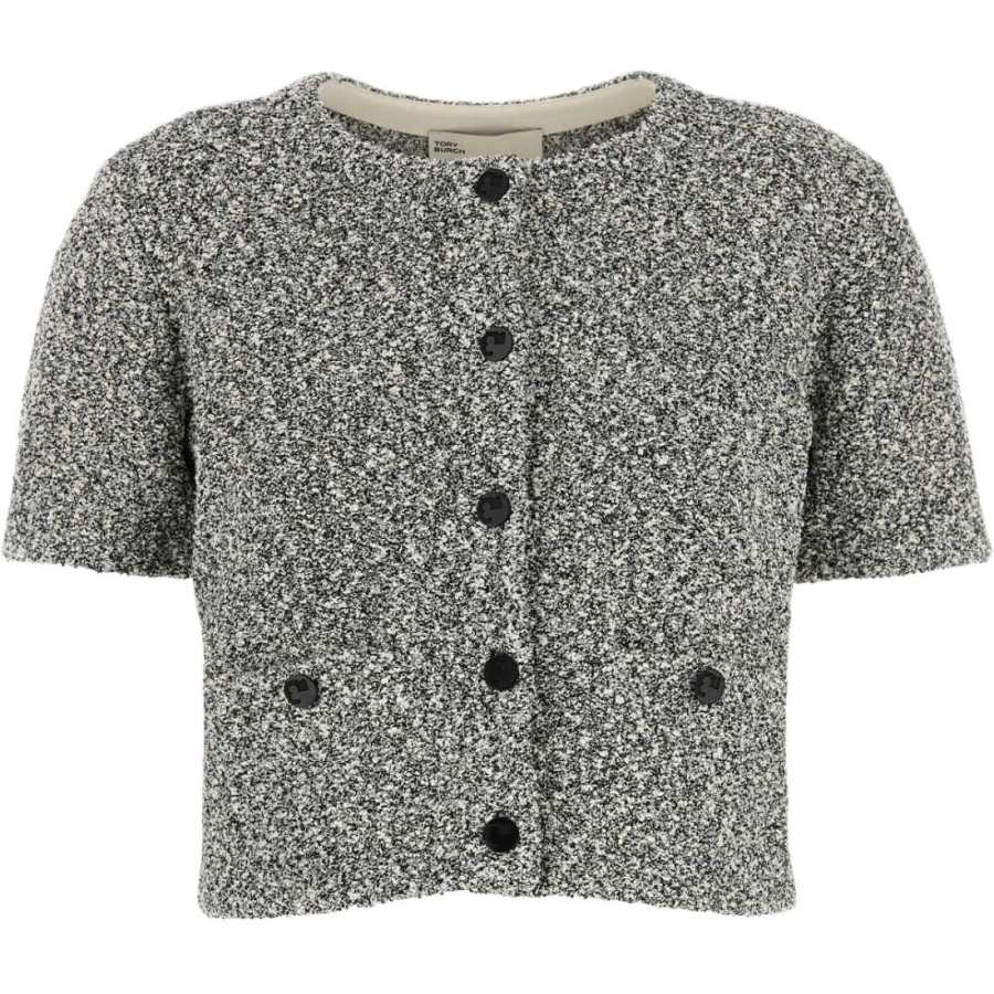 TORY BURCH Tory Burch Cropped Tweed Cardigan