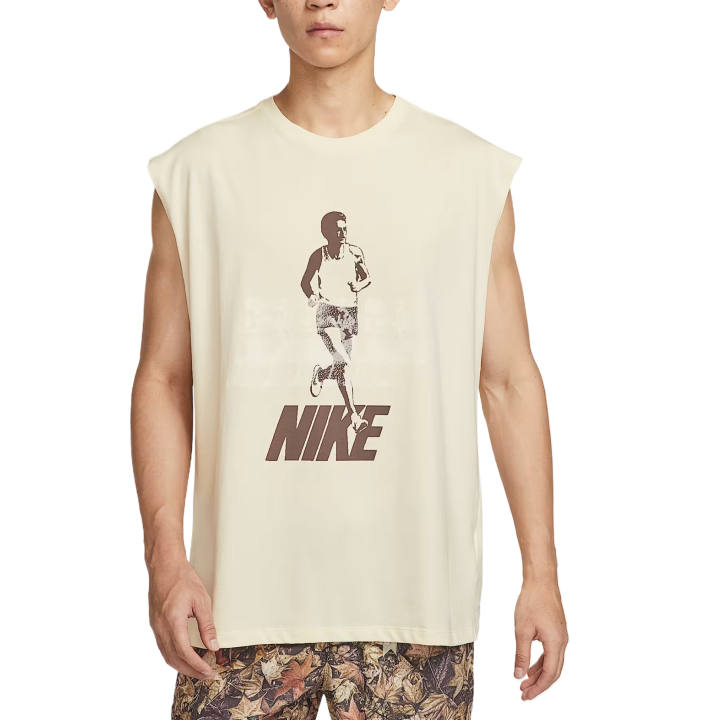 Nike Nike Tank Tops Men's Beige Crew Neck Moderate Other