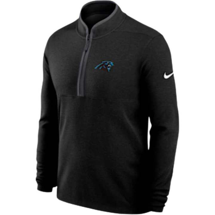 Nike Nike Carolina Panthers Logo Victory Men's Nike Dri-FIT Nfl 1/2-Zip Long-Sleeve Top