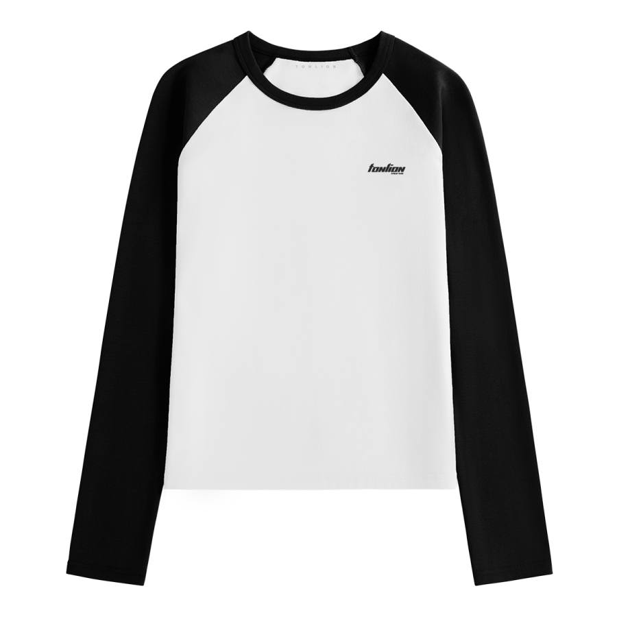 Tonlion T Shirts Women's Crew Neck Moderate Straight Fit