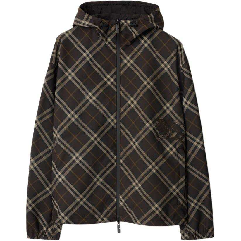 Burberry Burberry reversible check hooded jacket