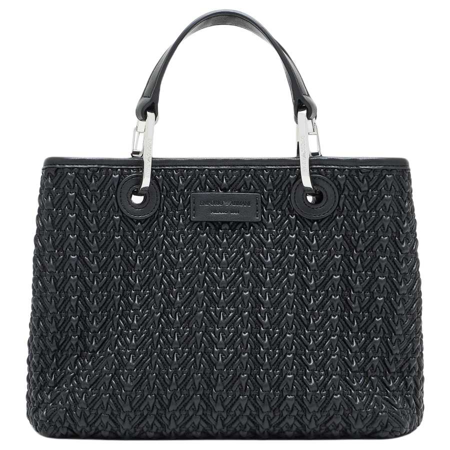 EMPORIO ARMANI MyEA Polyurethane Handbag Small Women's Black