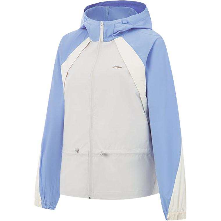 Li-Ning Li Ning Jackets Women's Blue White Multicolor Hooded Moderate Other