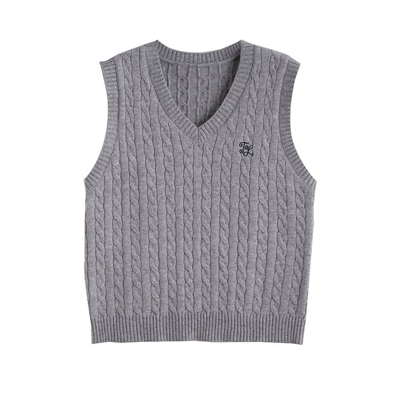 Tonlion Knitwear Women's Medium Heather Gray V Neck Moderate Other