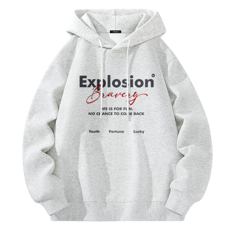 MINISO MINISO Sweatshirts Unisex Hooded Moderate Plus Size