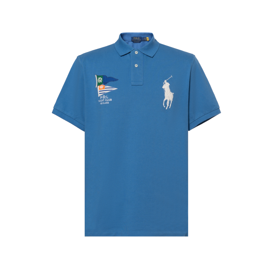 Polo Ralph Lauren Polo Shirt Custom Slim Fit Men's Blue