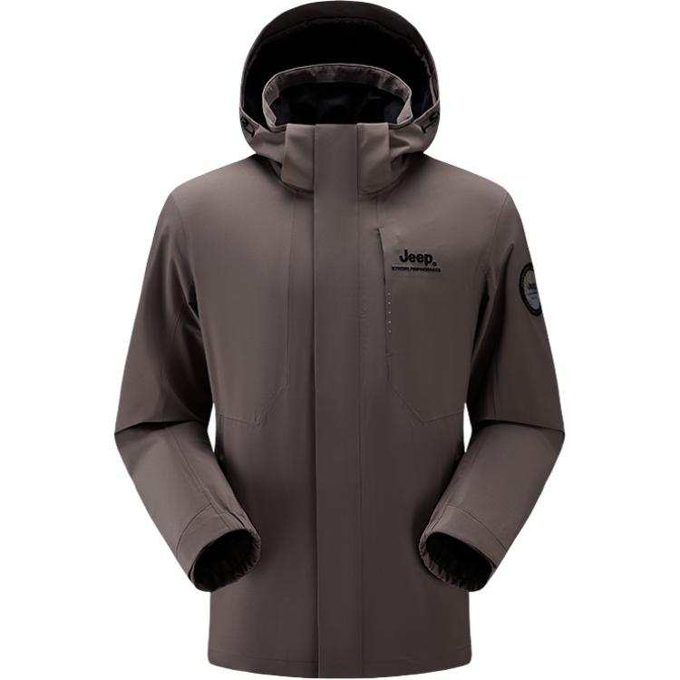 Jeep Jeep Windbreaker Jackets Men's Hooded Thickened