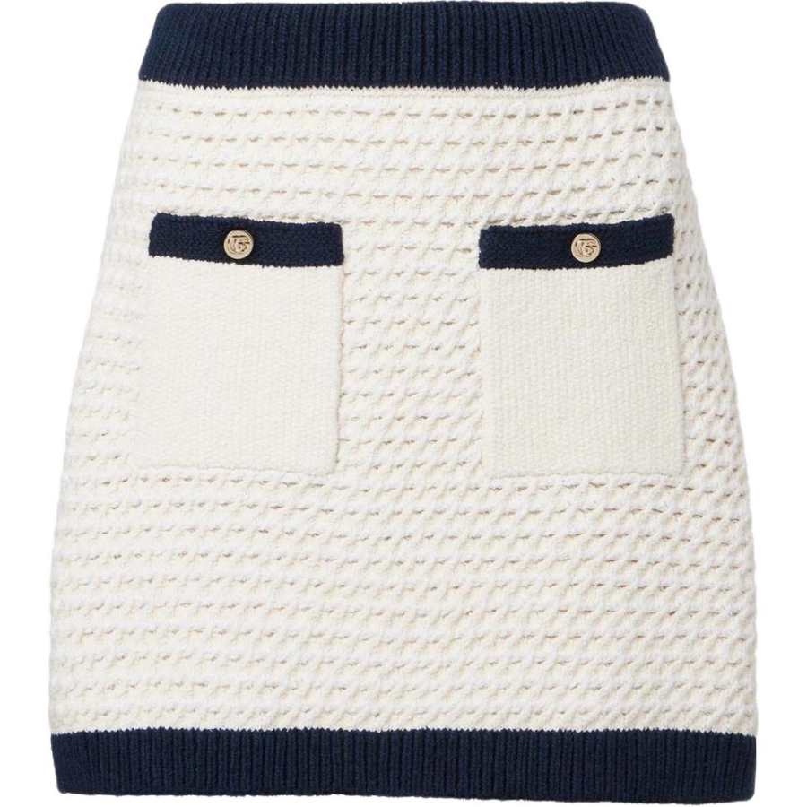 GUCCI Fine Cotton Crochet Skirt