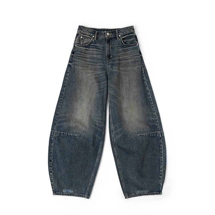 Lee Jeans Women's Dark Blue Moderate Wide Leg Pants