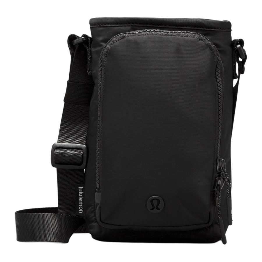 Lululemon Recycled Nylon Water Bottle Bag, Shoulder Bag, Crossbody Bag Regular Unisex Black
