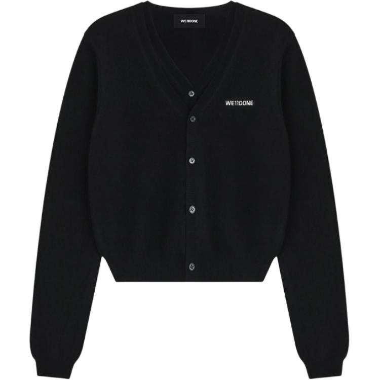 WE11DONE WE11DONE embroidered V-neck cardigan