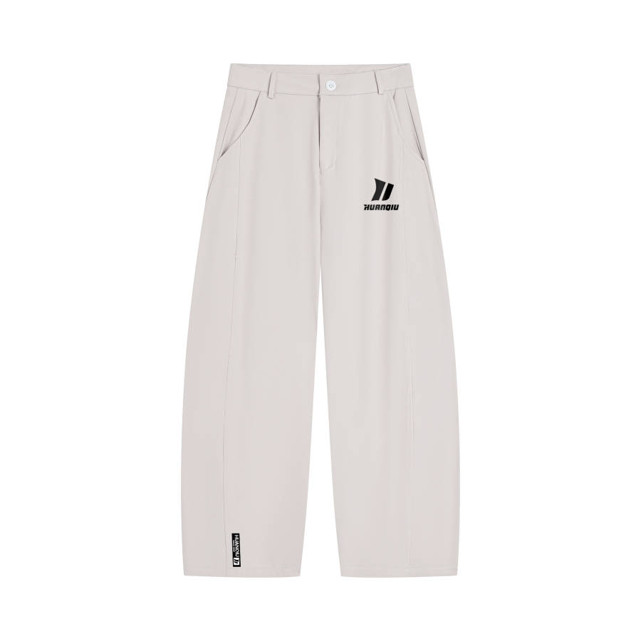 HUANQIU Casual Pants Unisex Moderate Scimitar Pants