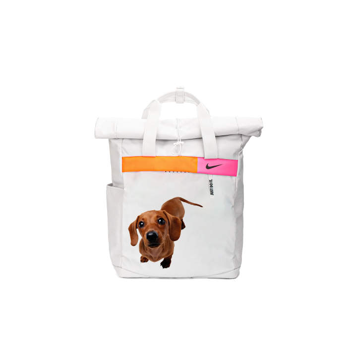 Nike Nike Fabric BROWN DOG Backpack Regular Unisex Silver Gray