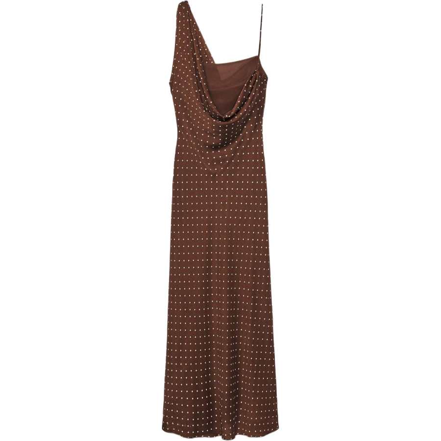 ZARA Slip Dresses Women's Brown/Nude Moderate