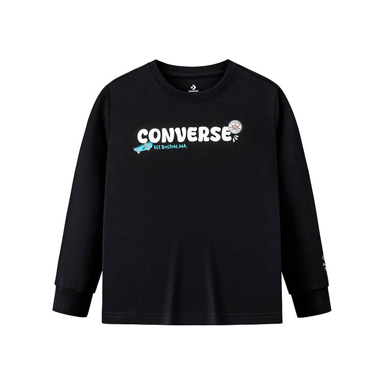 Converse Converse Kids T Shirts Crew Neck Moderate