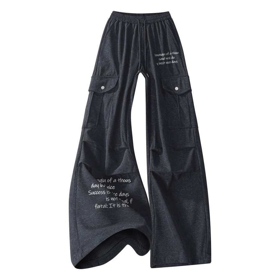HUANQIU Cargo Pants Unisex Moderate