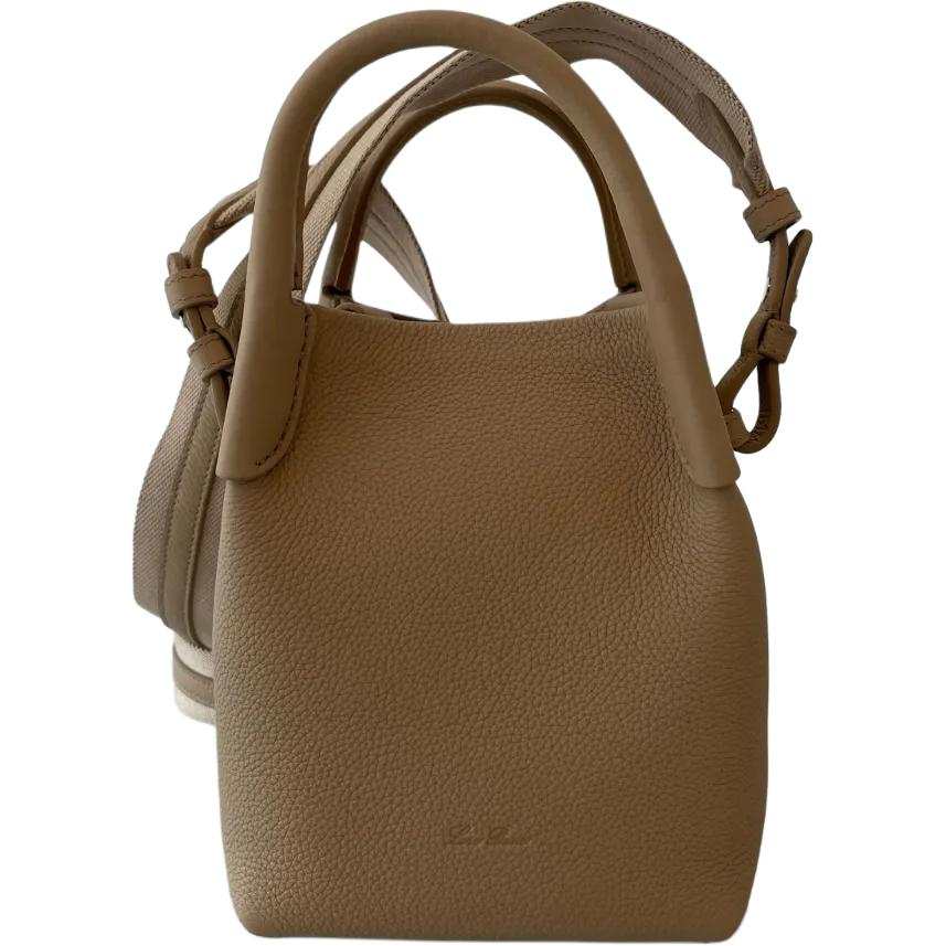 Loro Piana Calfskin One Shoulder Handbag Mini Women's Umber