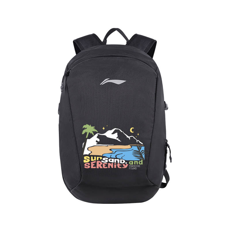 Li-Ning Li Ning Polyester Backpack Regular Unisex Black