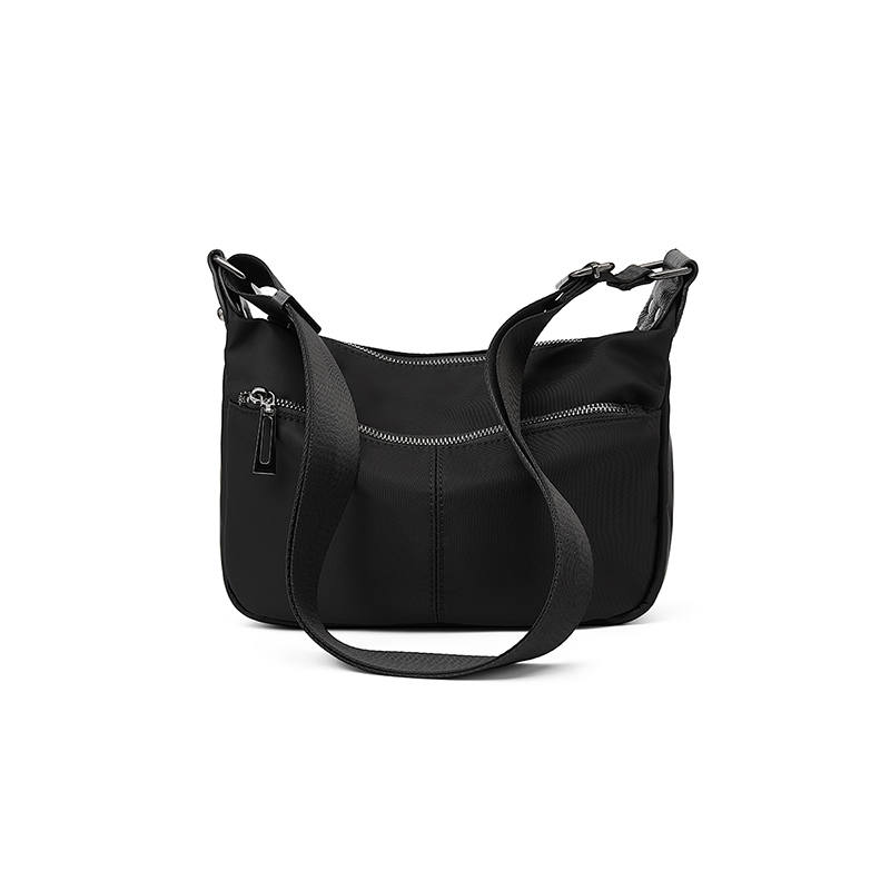 LAORENTOU Fabric Crossbody Bag, Shoulder Bag Regular Women's Black