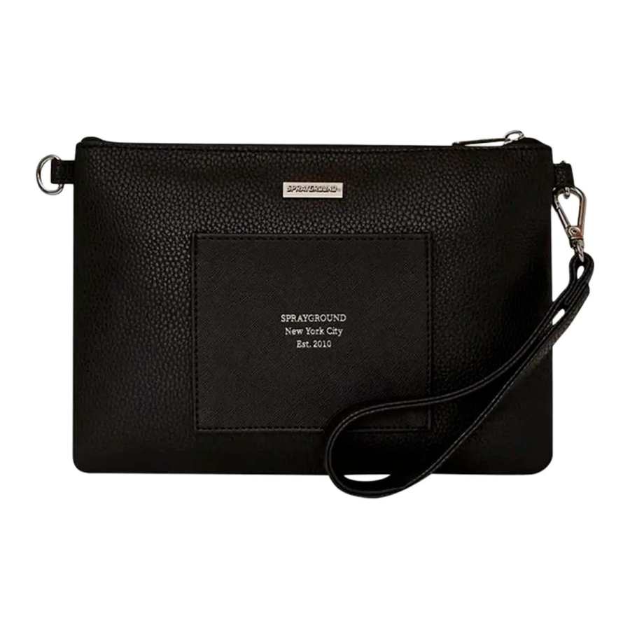 SPRAYGROUND SPRAYGROUND PVC Clutch Unisex Black