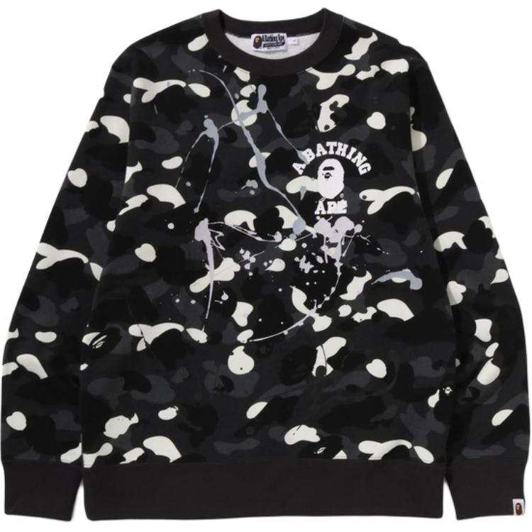 A BATHING APE Bape Gradation Camo Wide Crewneck