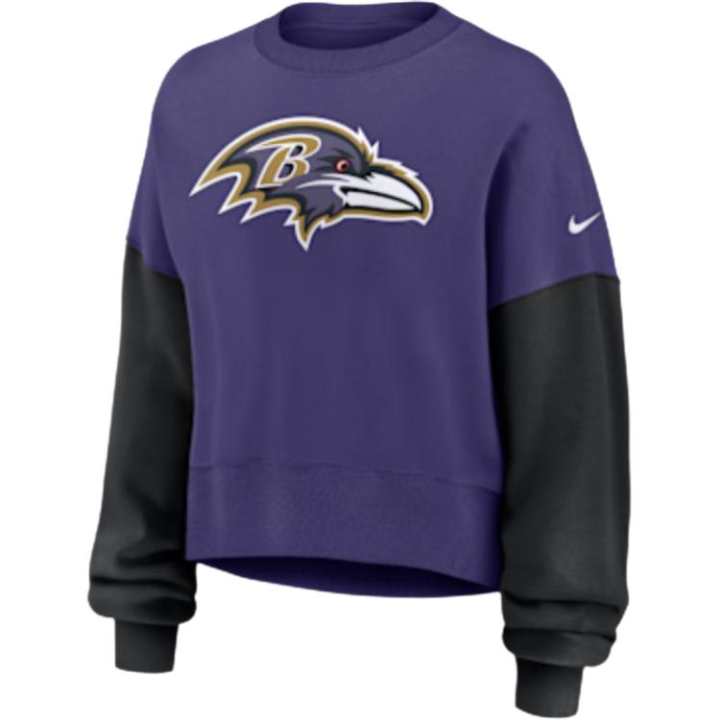 Nike Nike Baltimore Ravens Women's Nike Nfl Pullover Crew