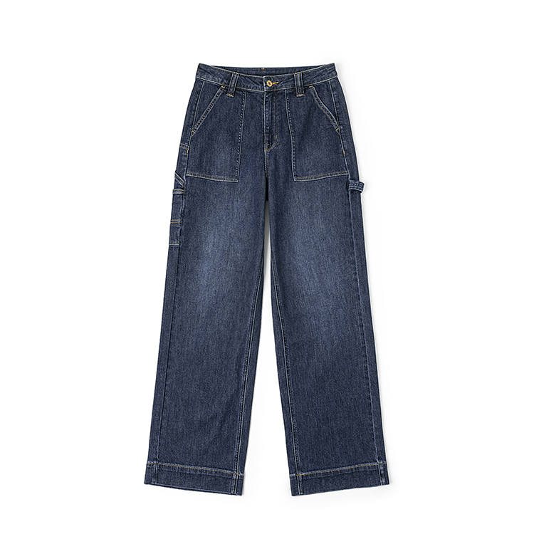 Lee Jeans Women's Dark Blue Thin Straight Fit Pants
