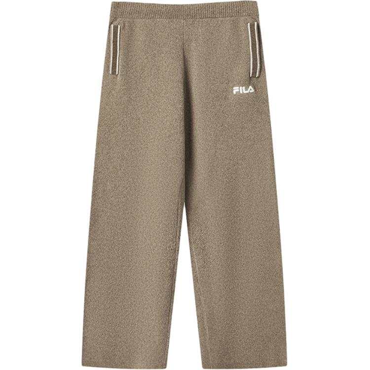 FILA ORIGINALE Knitted Sweatpants Women's Bean Green Brown BN