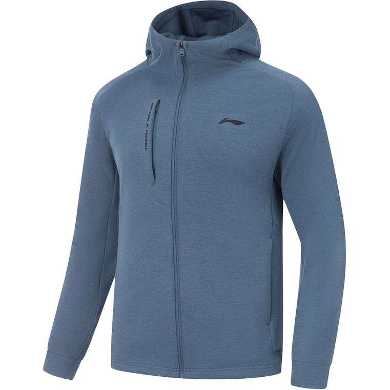 Li-Ning Li Ning Jackets Men's Blue Hooded Moderate Other