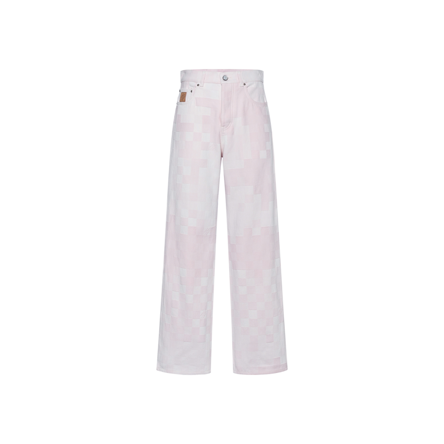 LOUIS VUITTON Lv Damoflage Denim Skate Pants
