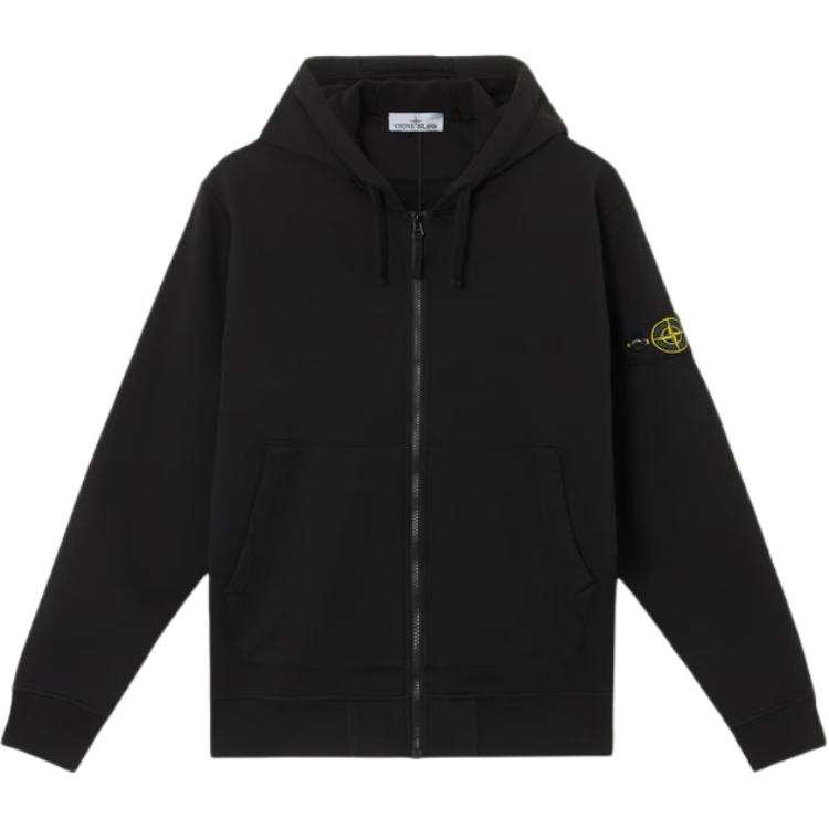 Stone Island hooded zip-up hoodie