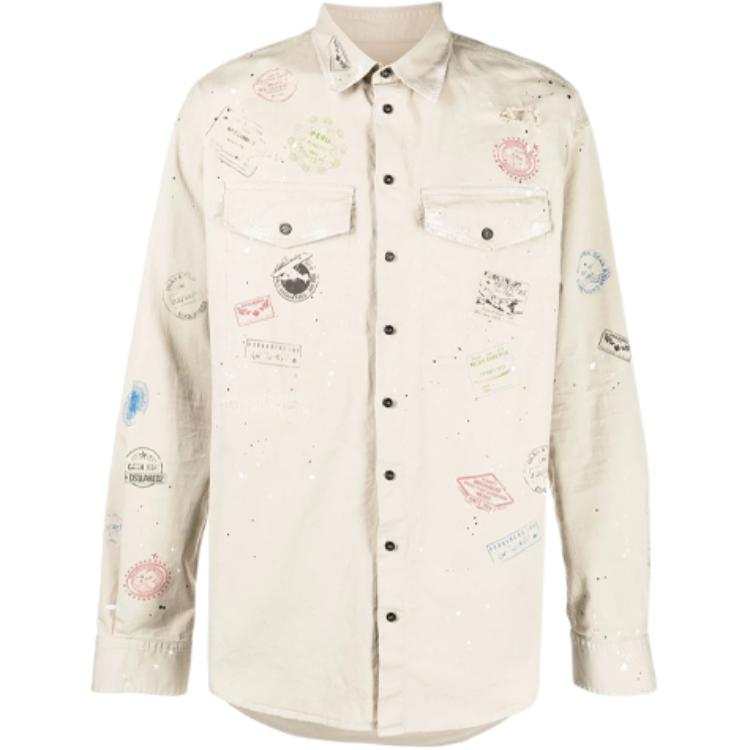 DSQUARED 2 Dsquared2 Logo Printed Buttoned Shirt