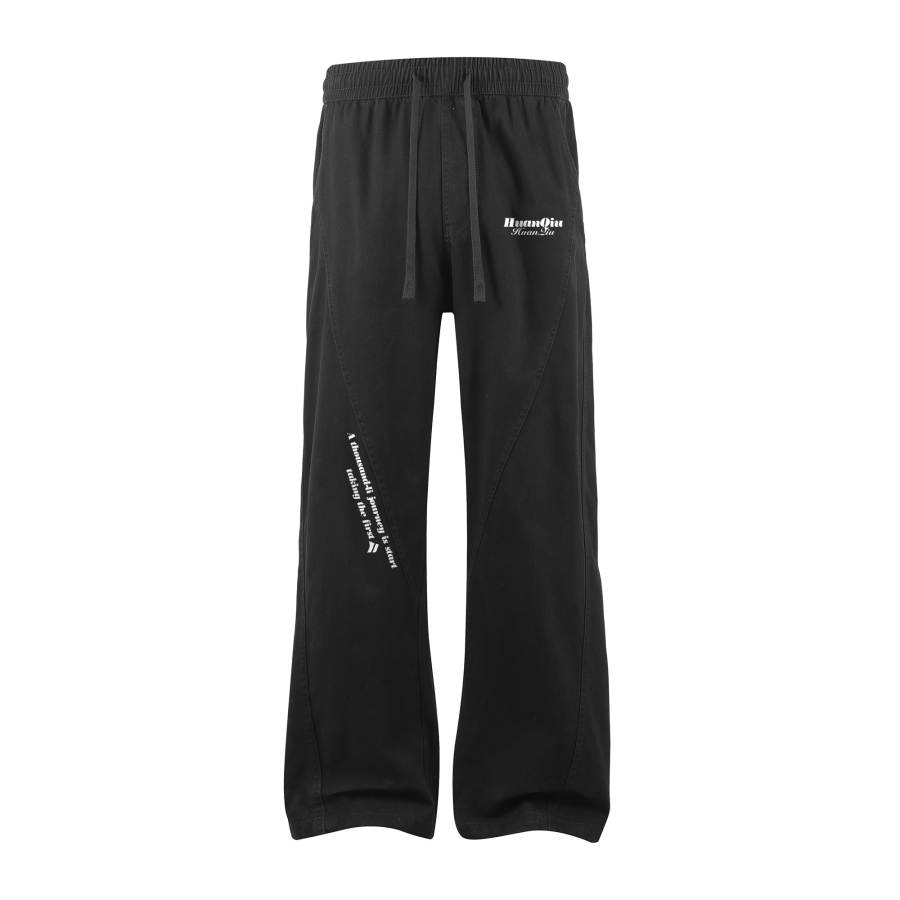 HUANQIU Jeans Unisex Moderate Straight Fit Pants