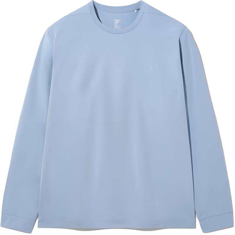 FILA T Shirts Unisex Light Blue Crew Neck