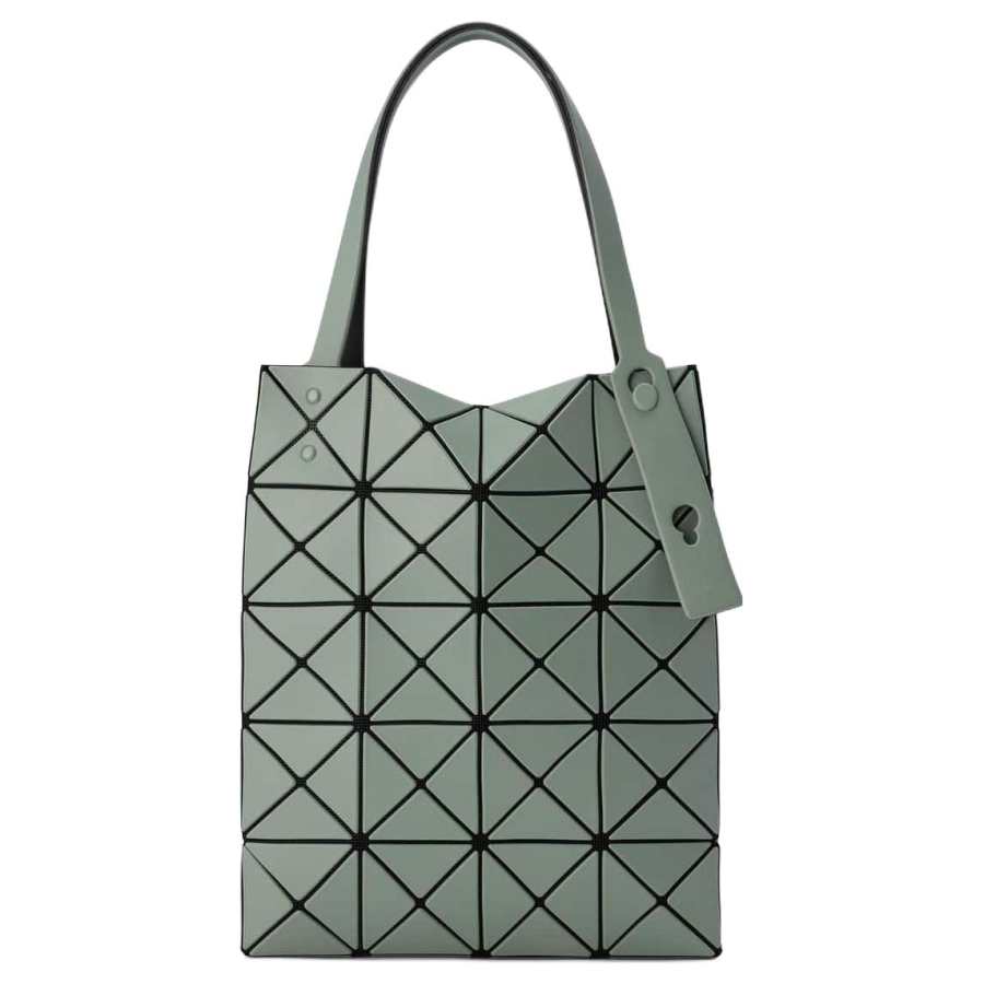 ISSEY MIYAKE Lucent Boxy Vinyl Chloride Resin Small Square Bag, Tote Bag, Handbag Women's Dark Green