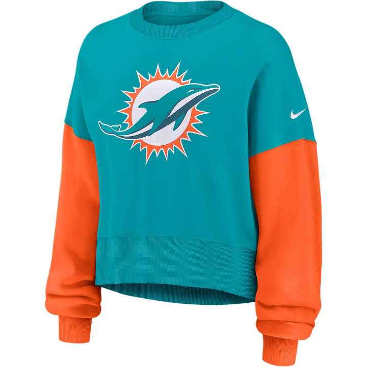 Nike Nike Miami Dolphins Women's Nike Nfl Pullover Crew