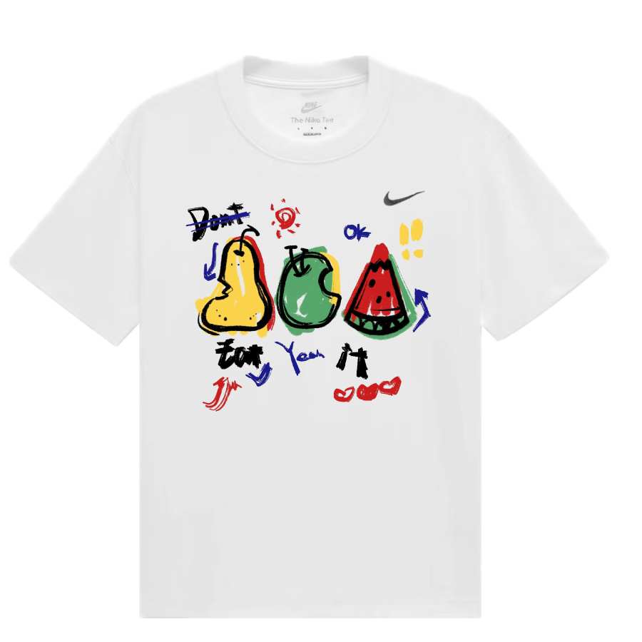 Nike Nike T Shirts Unisex White Crew Neck Moderate Straight Fit