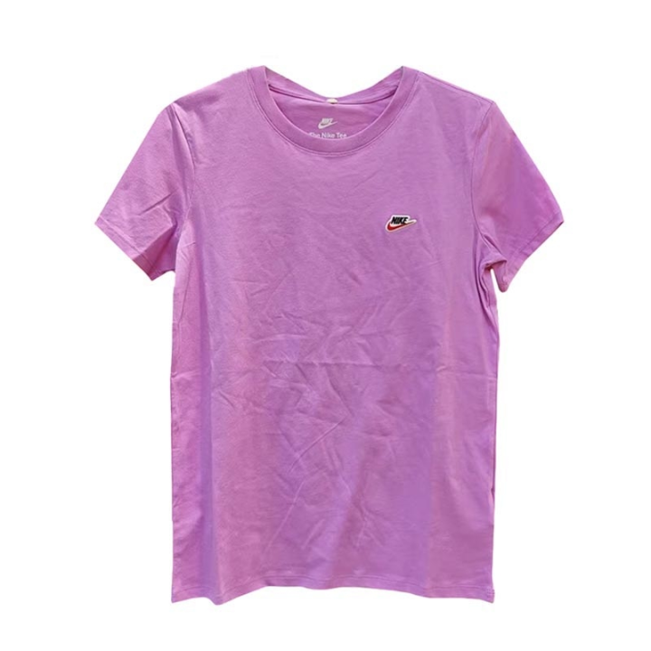 Nike Nike T Shirts Women's Pink Crew Neck Moderate
