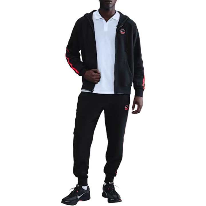 Nike Nike Clothing Sweatshirts Men's Black Hooded Thickened