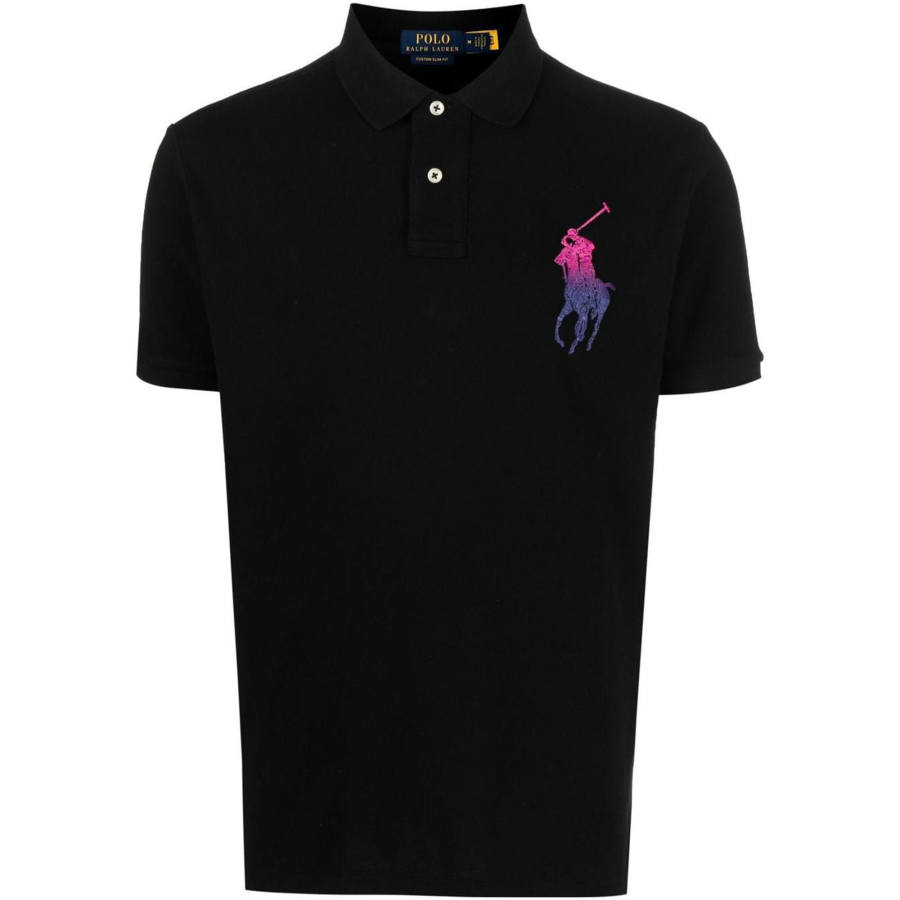 Polo Ralph Lauren Big Pony FW22 Polo Shirt Custom Slim Fit Men's Black