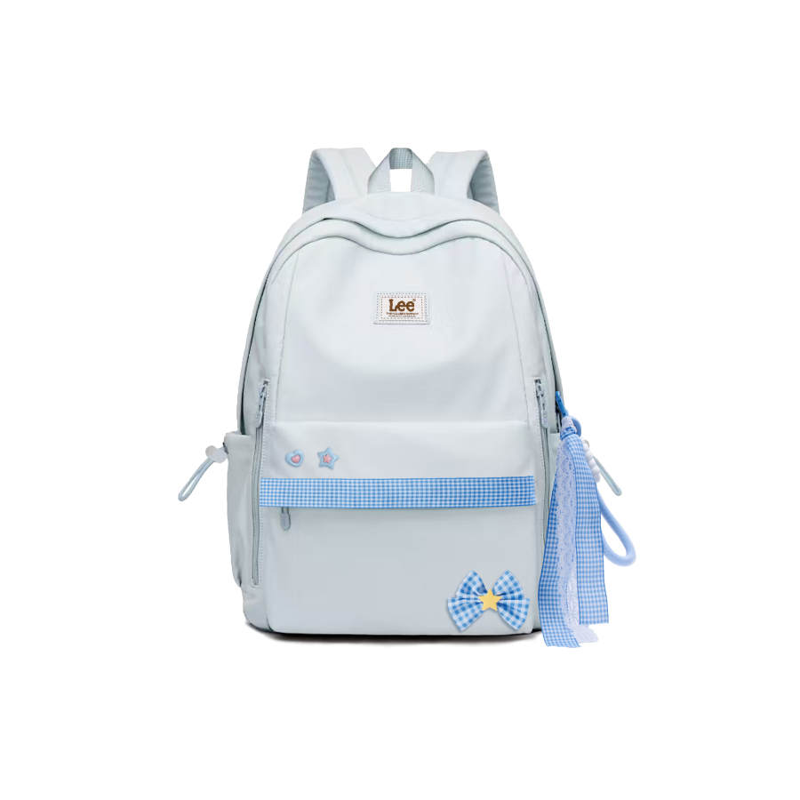 Lee Lee Fabric Backpack Medium Unisex Candy Blue