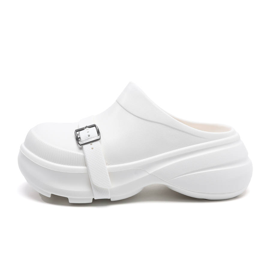 Jeep EVA Closed Toe Slippers Women's White