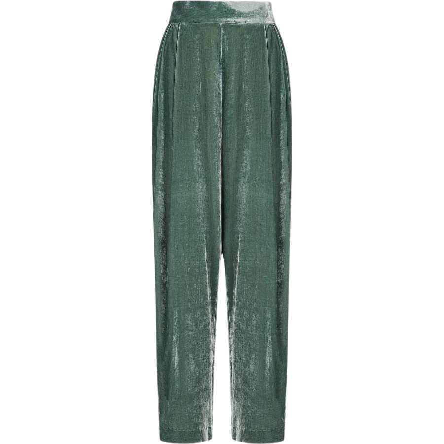 EMPORIO ARMANI Casual Pants Women's Green Moderate Wide Leg Pants