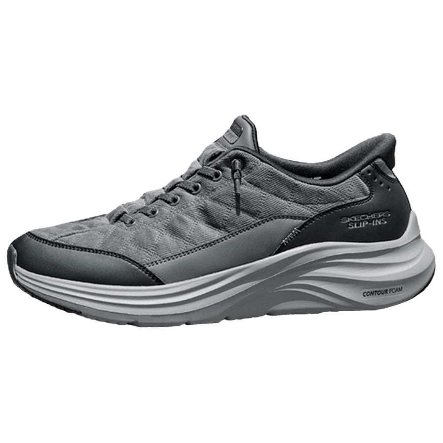 Skechers CONTOUR FOAM Height Increasing Rebound Low top Casual Shoes Men's Gray