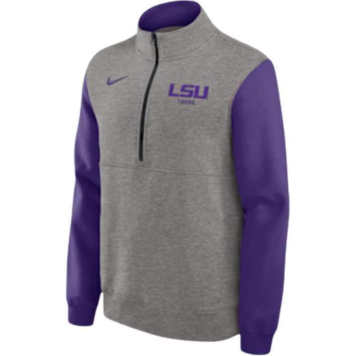 Nike Nike Lsu Club Men's Nike College 1/2-Zip Crew