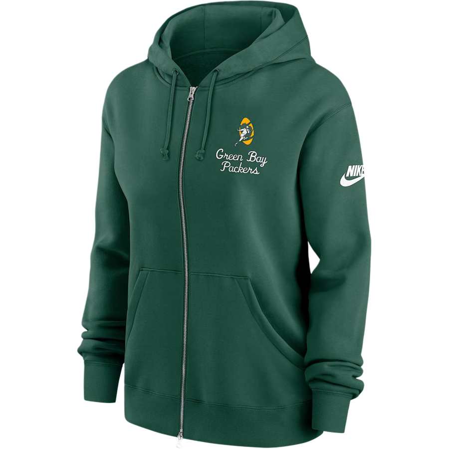 Nike Nike Green Bay Packers Phoenix Rewind Women's Nike Nfl Full-Zip Hoodie