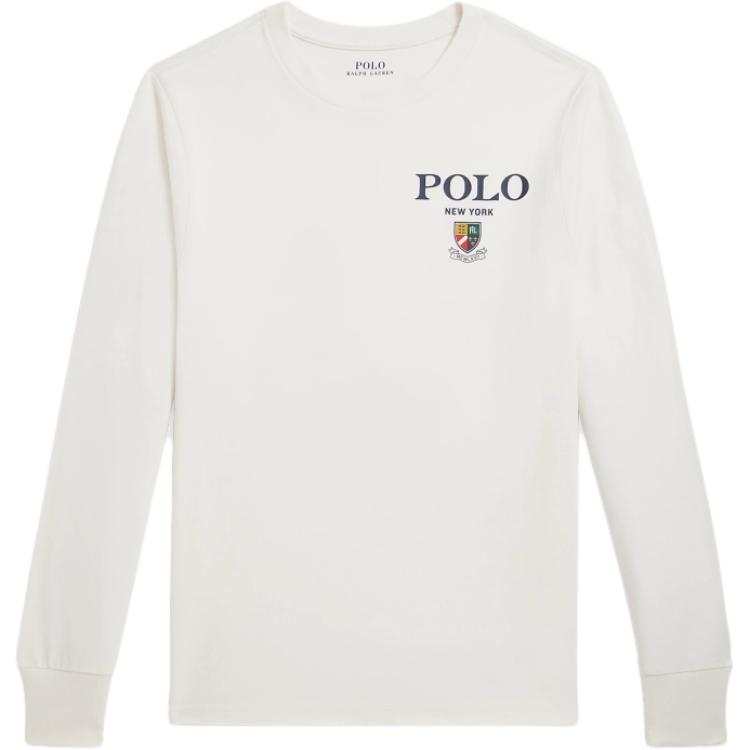 Polo Ralph Lauren T Shirt Standard Nevis Island Ecru Teenagers