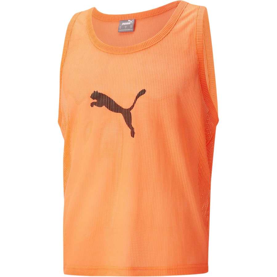 PUMA Tank Tops Men's Orange Crew Neck Moderate Straight Fit