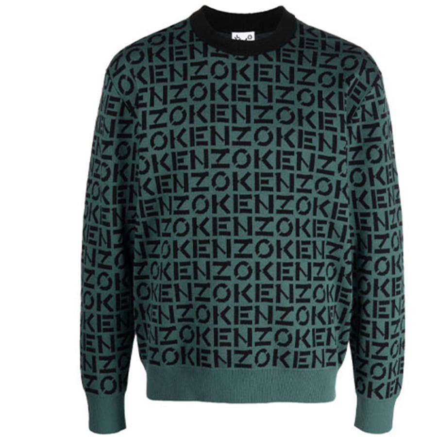 KENZO KENZO Sweaters Men's Green Crew Neck Moderate Other